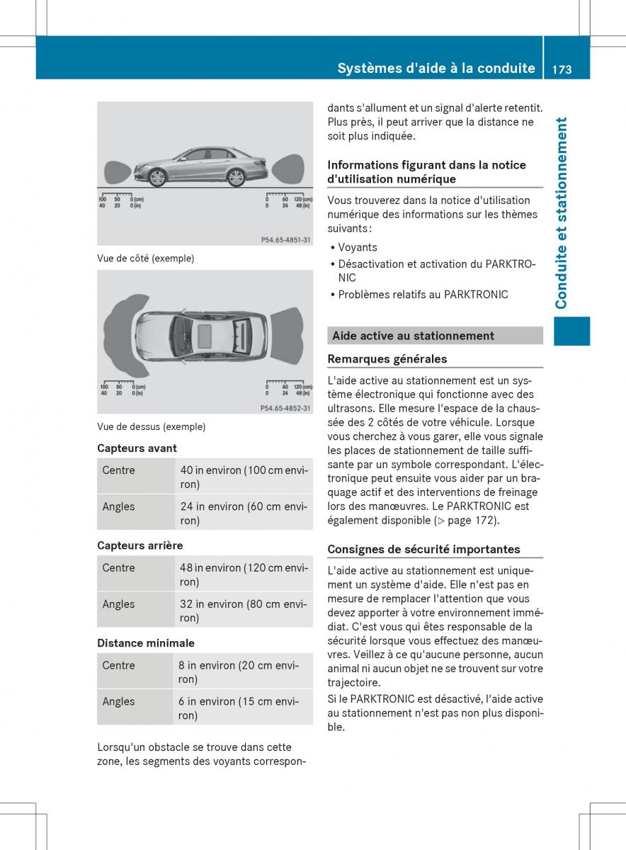 Mercedes Benz E Class W212 2014 manuel du proprietaire / page 175