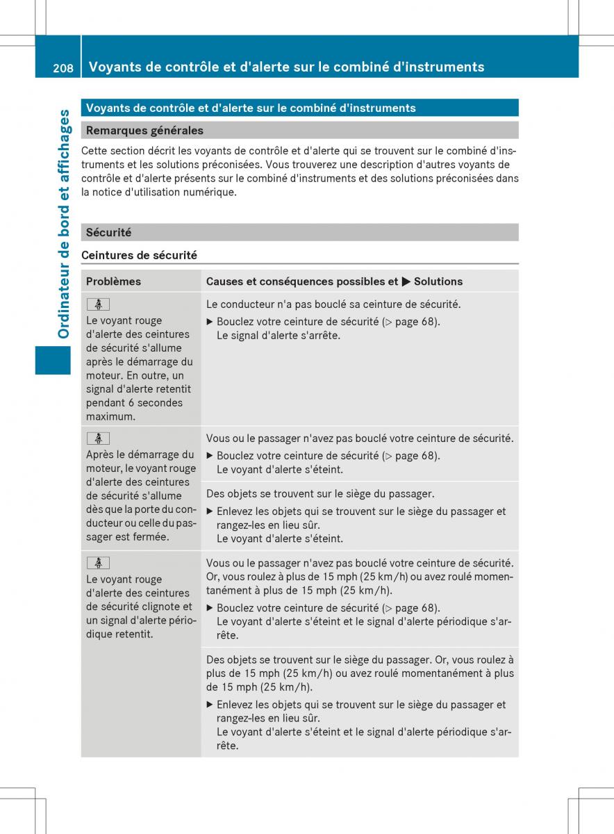 Mercedes Benz E Class W212 2014 manuel du proprietaire / page 210