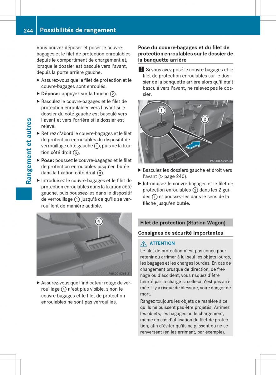 Mercedes Benz E Class W212 2014 manuel du proprietaire / page 246