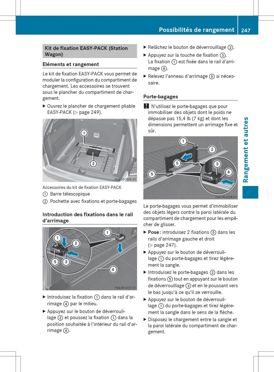 Mercedes Benz E Class W212 2014 manuel du proprietaire / page 249