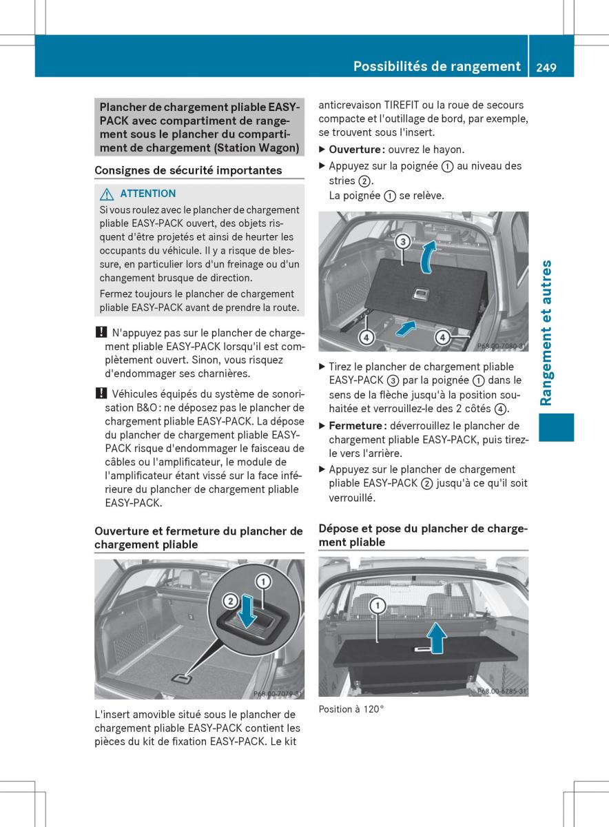 Mercedes Benz E Class W212 2014 manuel du proprietaire / page 251