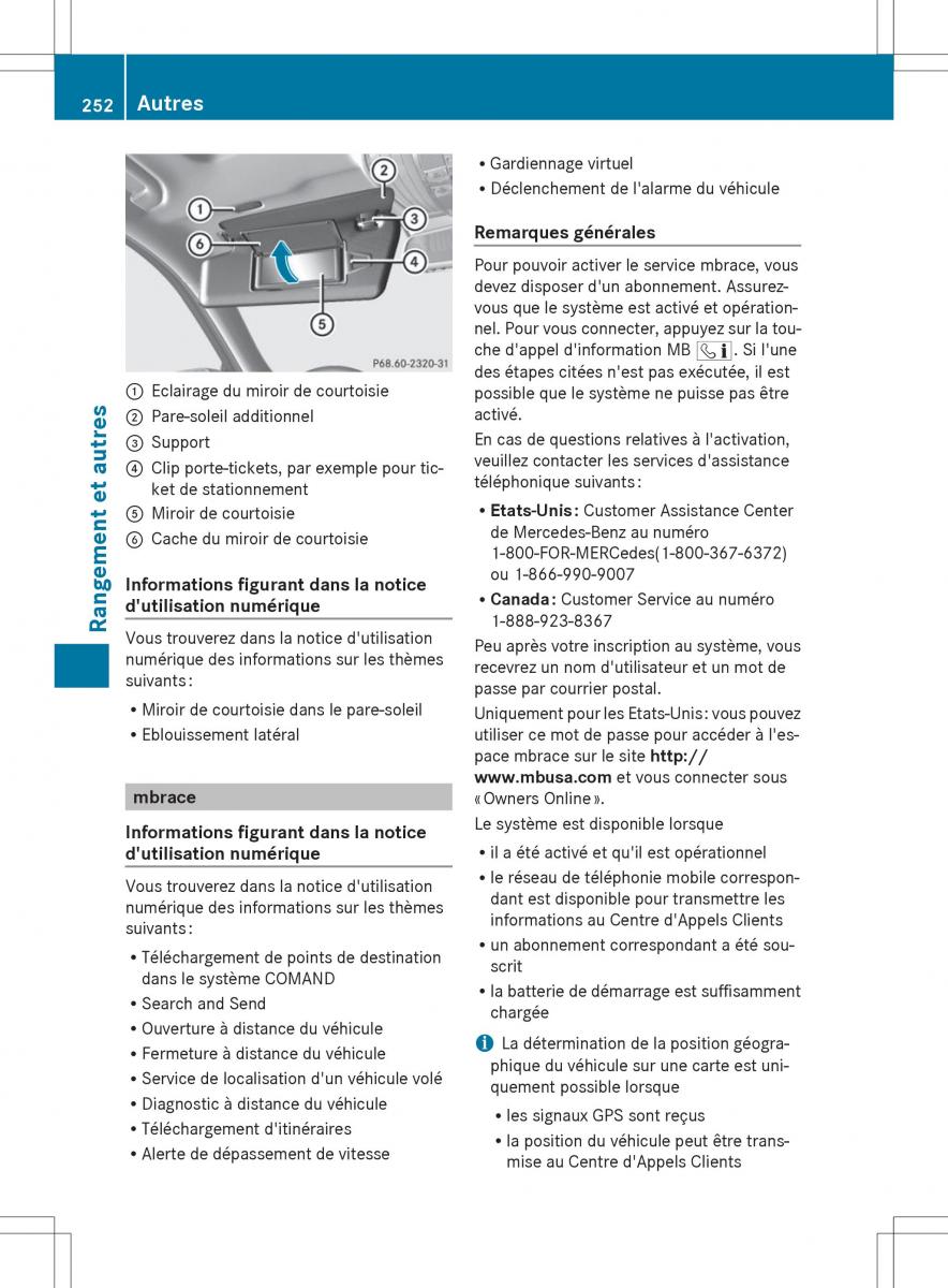 Mercedes Benz E Class W212 2014 manuel du proprietaire / page 254