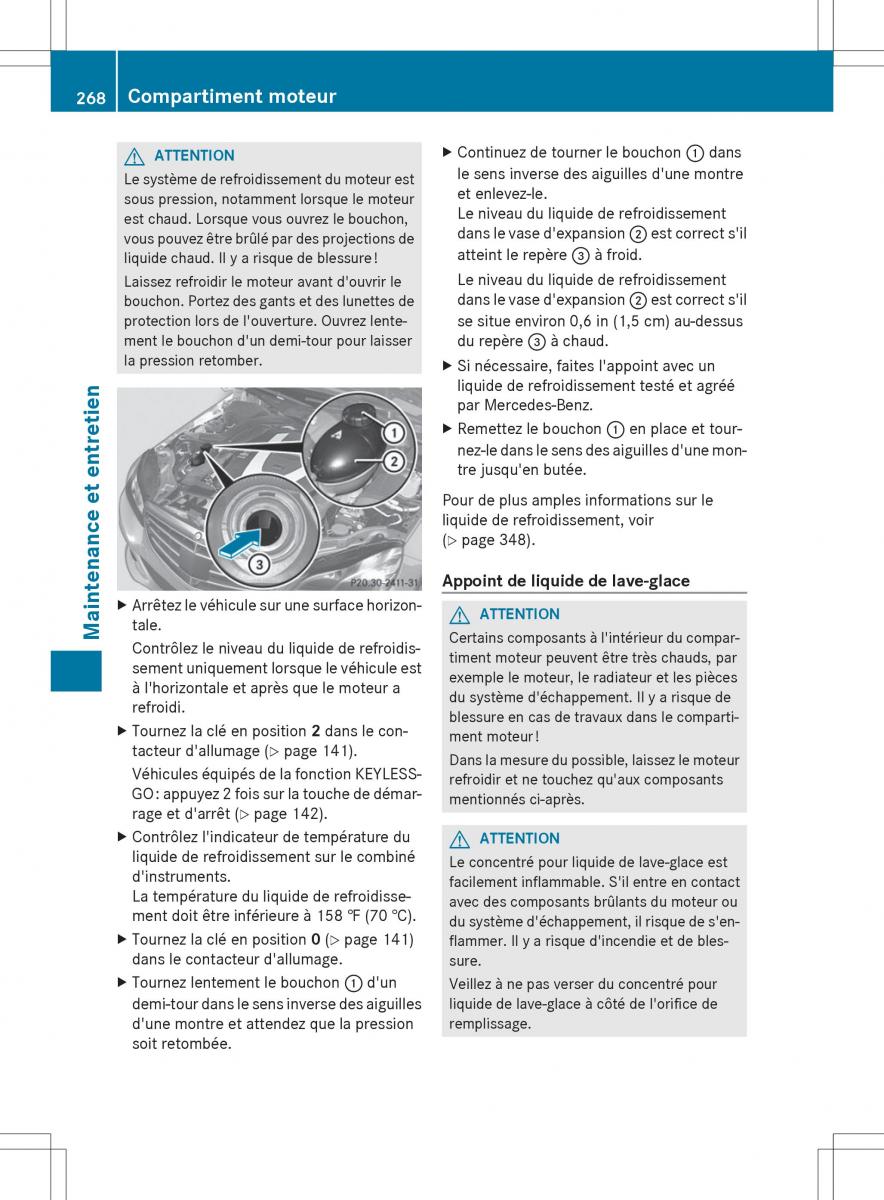 Mercedes Benz E Class W212 2014 manuel du proprietaire / page 270