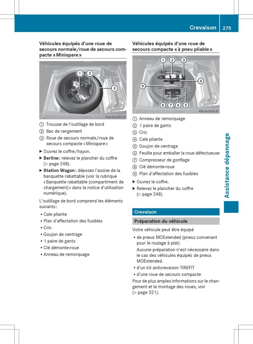 Mercedes Benz E Class W212 2014 manuel du proprietaire / page 277