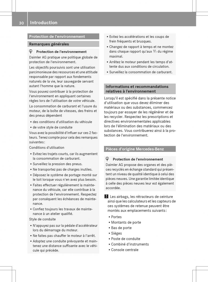 Mercedes Benz E Class W212 2014 manuel du proprietaire / page 32