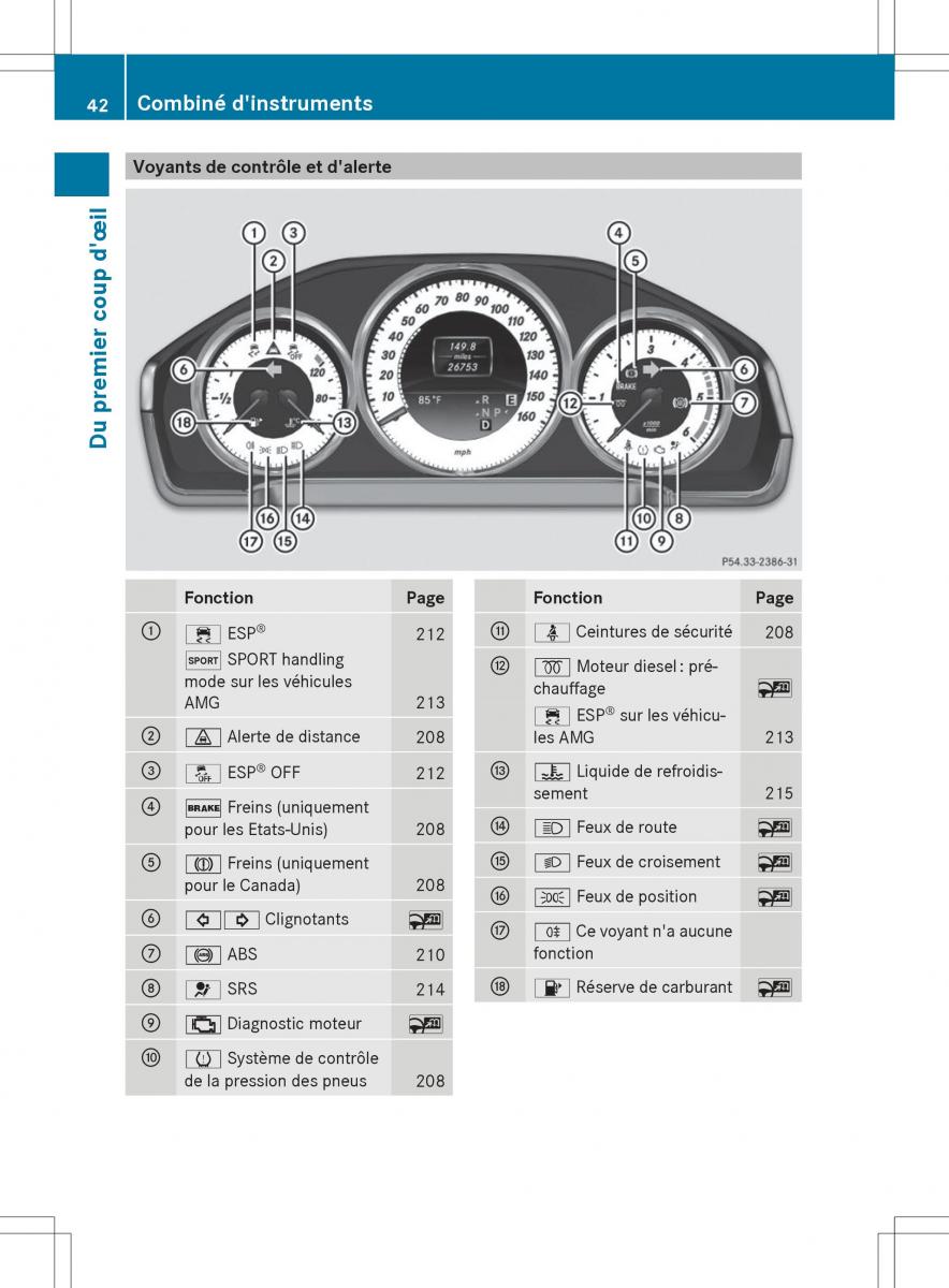 Mercedes Benz E Class W212 2014 manuel du proprietaire / page 44