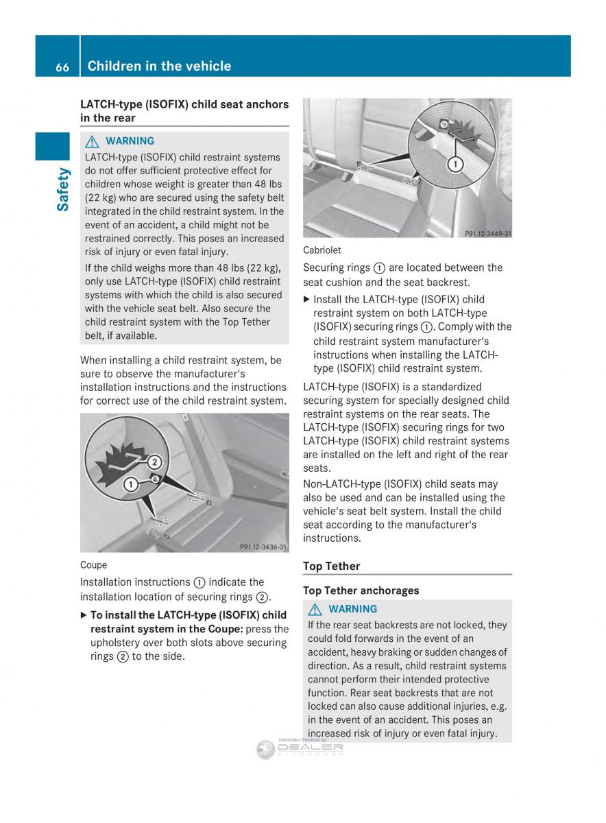 Mercedes Benz E Class W212 2014 owners manual / page 68