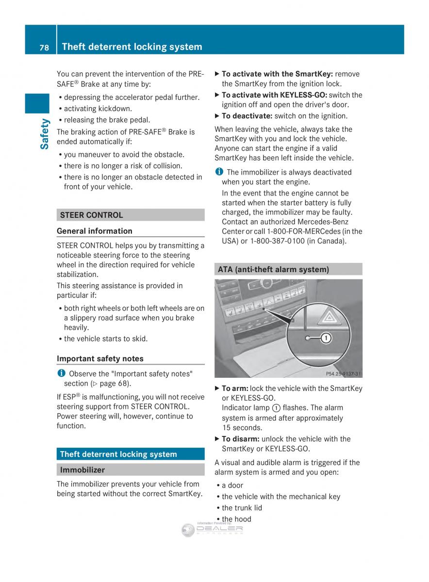 Mercedes Benz E Class W212 2014 owners manual / page 80