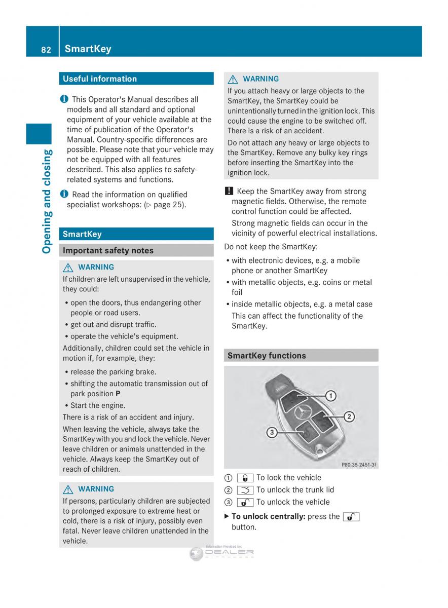 Mercedes Benz E Class W212 2014 owners manual / page 84