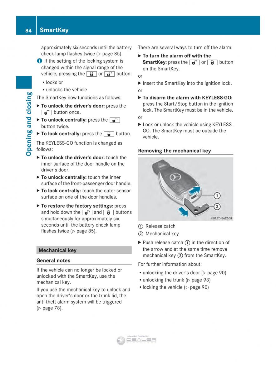 Mercedes Benz E Class W212 2014 owners manual / page 86