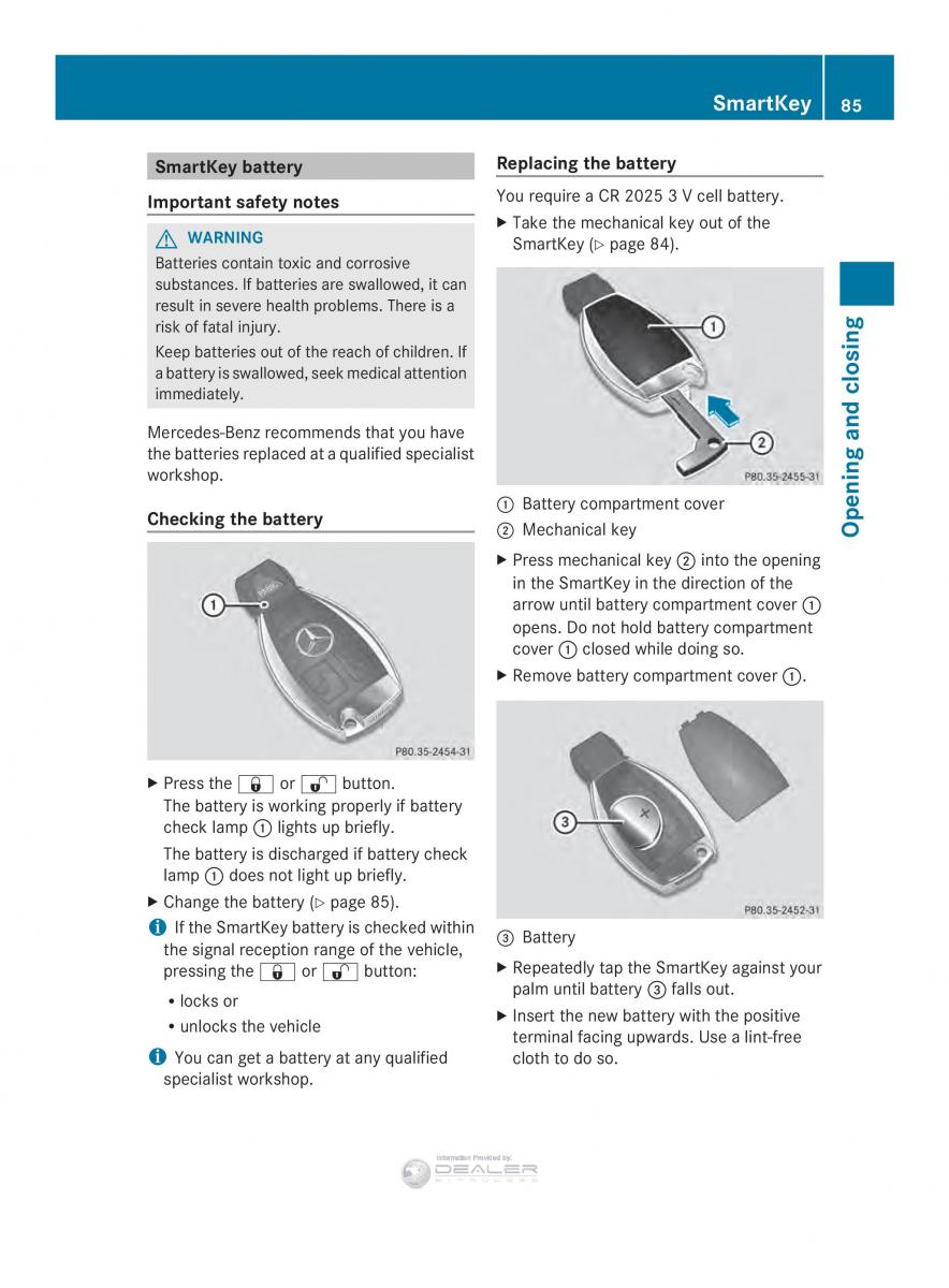 Mercedes Benz E Class W212 2014 owners manual / page 87