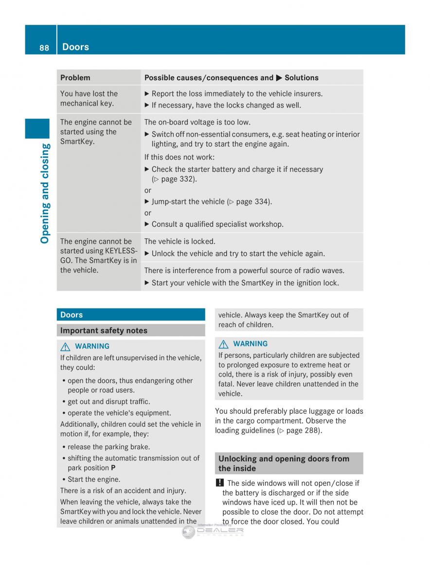 Mercedes Benz E Class W212 2014 owners manual / page 90