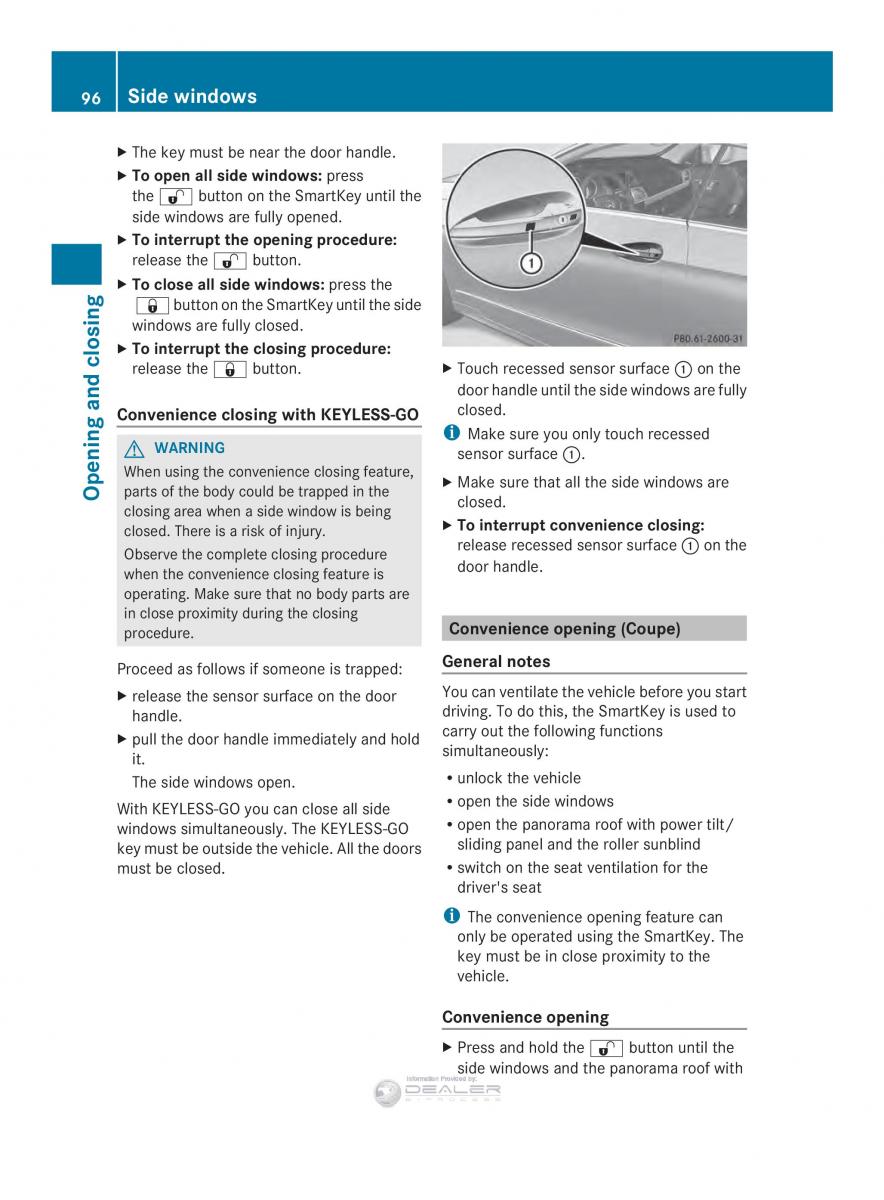 Mercedes Benz E Class W212 2014 owners manual / page 98