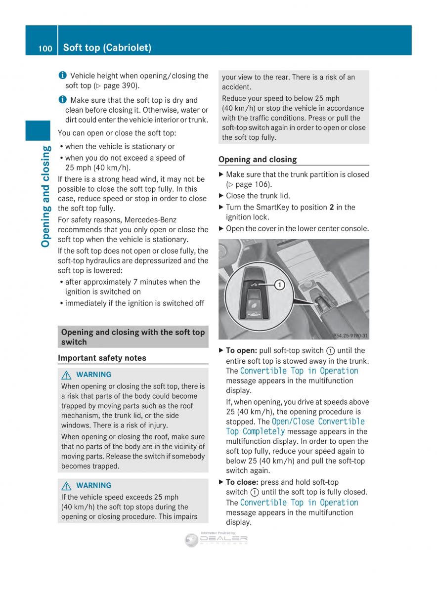 Mercedes Benz E Class W212 2014 owners manual / page 102