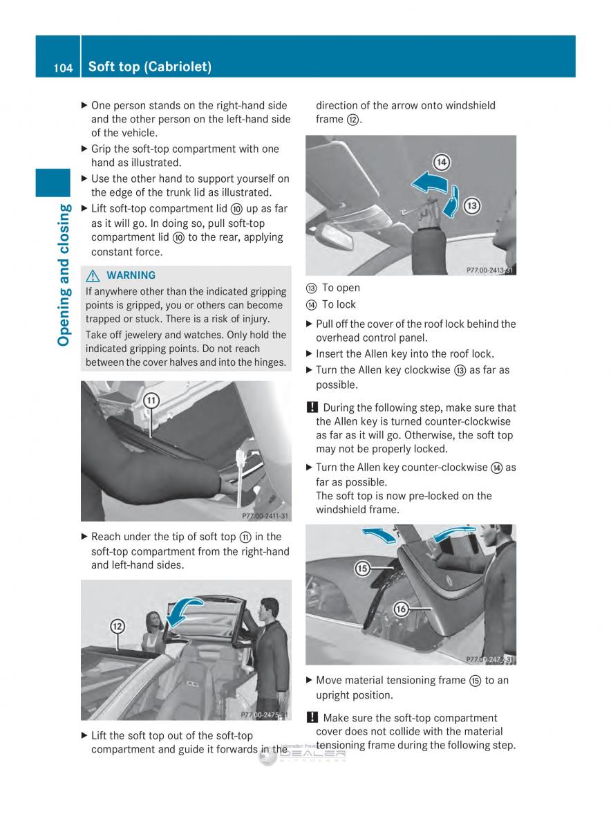 Mercedes Benz E Class W212 2014 owners manual / page 106