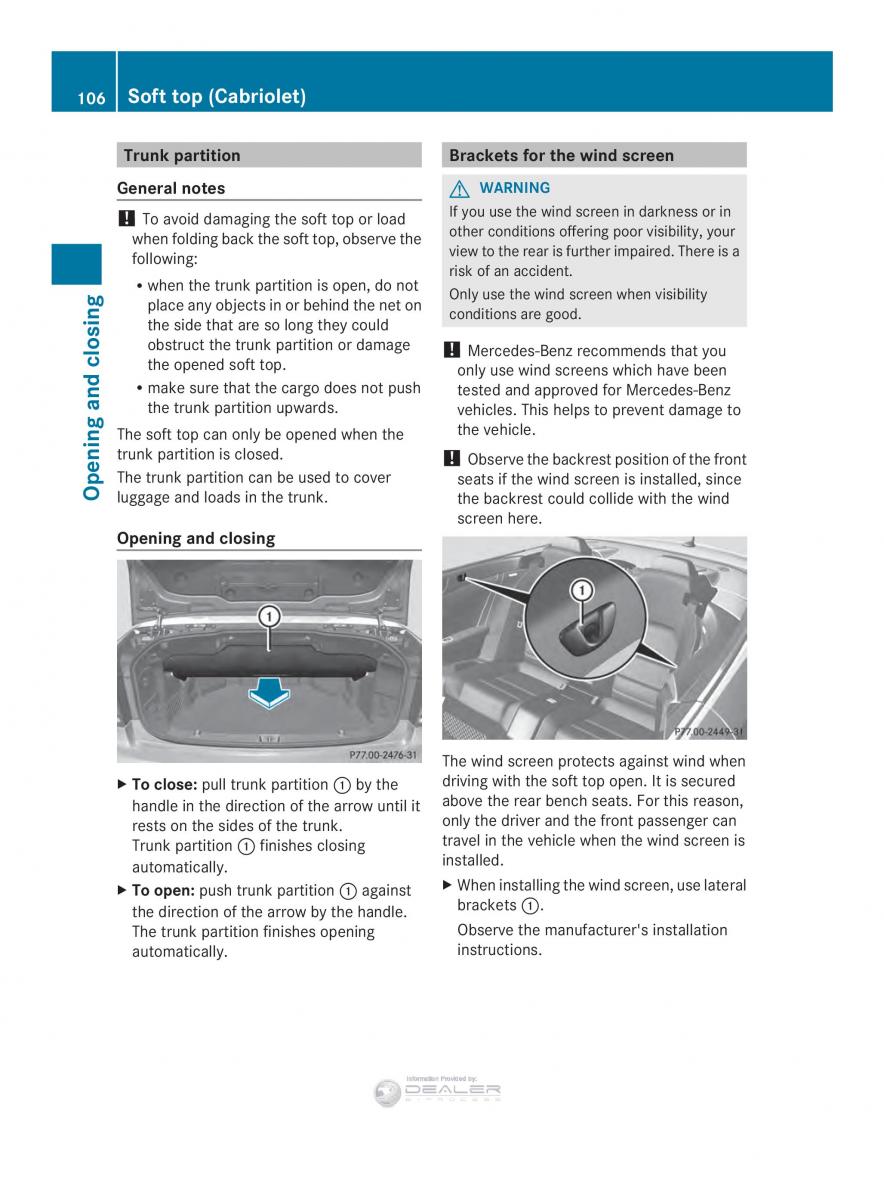 Mercedes Benz E Class W212 2014 owners manual / page 108