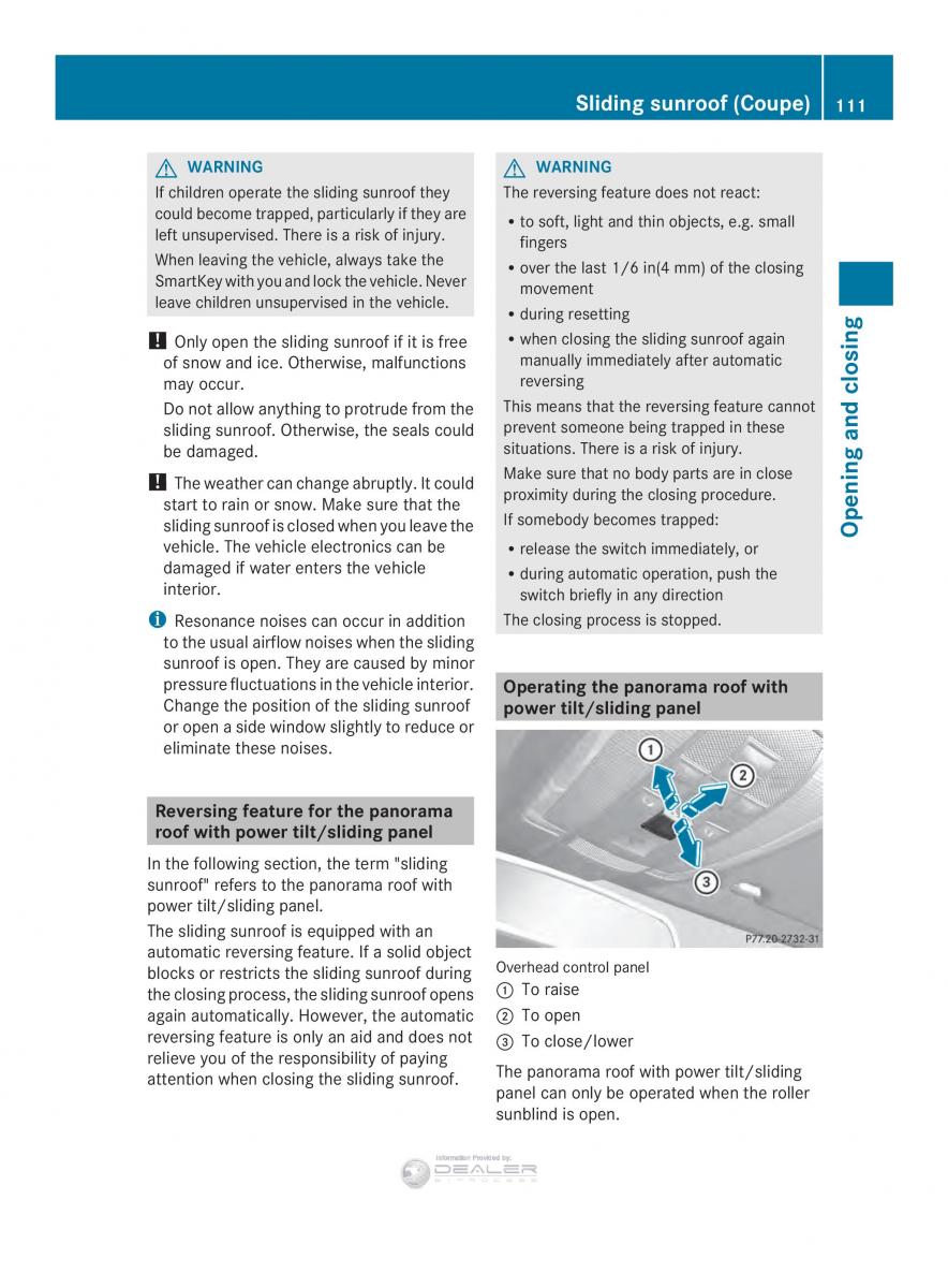 Mercedes Benz E Class W212 2014 owners manual / page 113