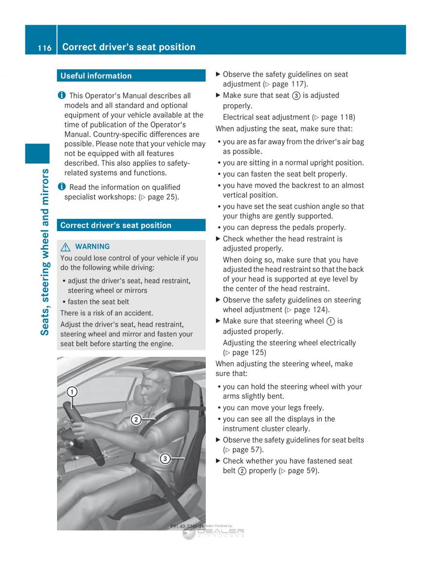 Mercedes Benz E Class W212 2014 owners manual / page 118