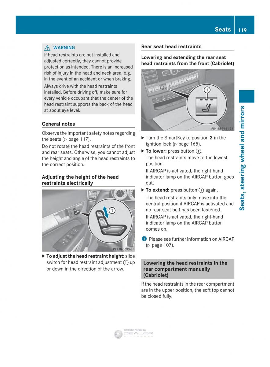 Mercedes Benz E Class W212 2014 owners manual / page 121