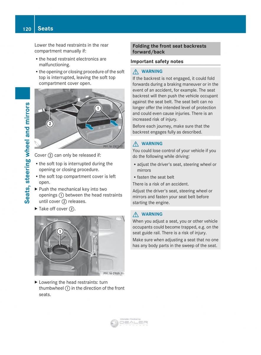 Mercedes Benz E Class W212 2014 owners manual / page 122