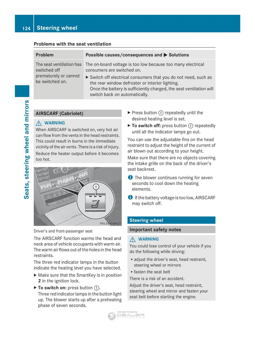 Mercedes Benz E Class W212 2014 owners manual / page 126