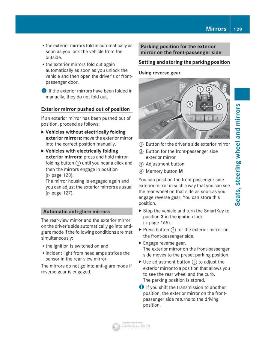 Mercedes Benz E Class W212 2014 owners manual / page 131