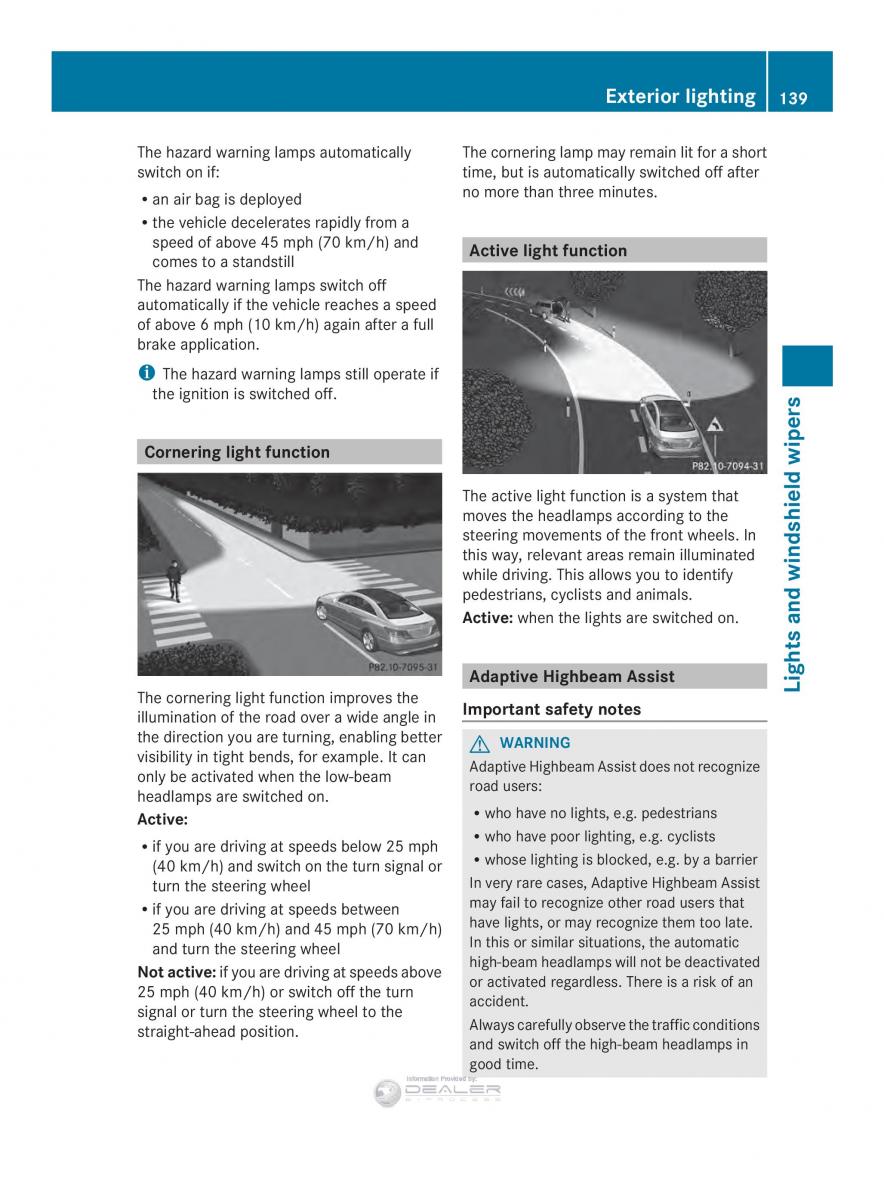 Mercedes Benz E Class W212 2014 owners manual / page 141