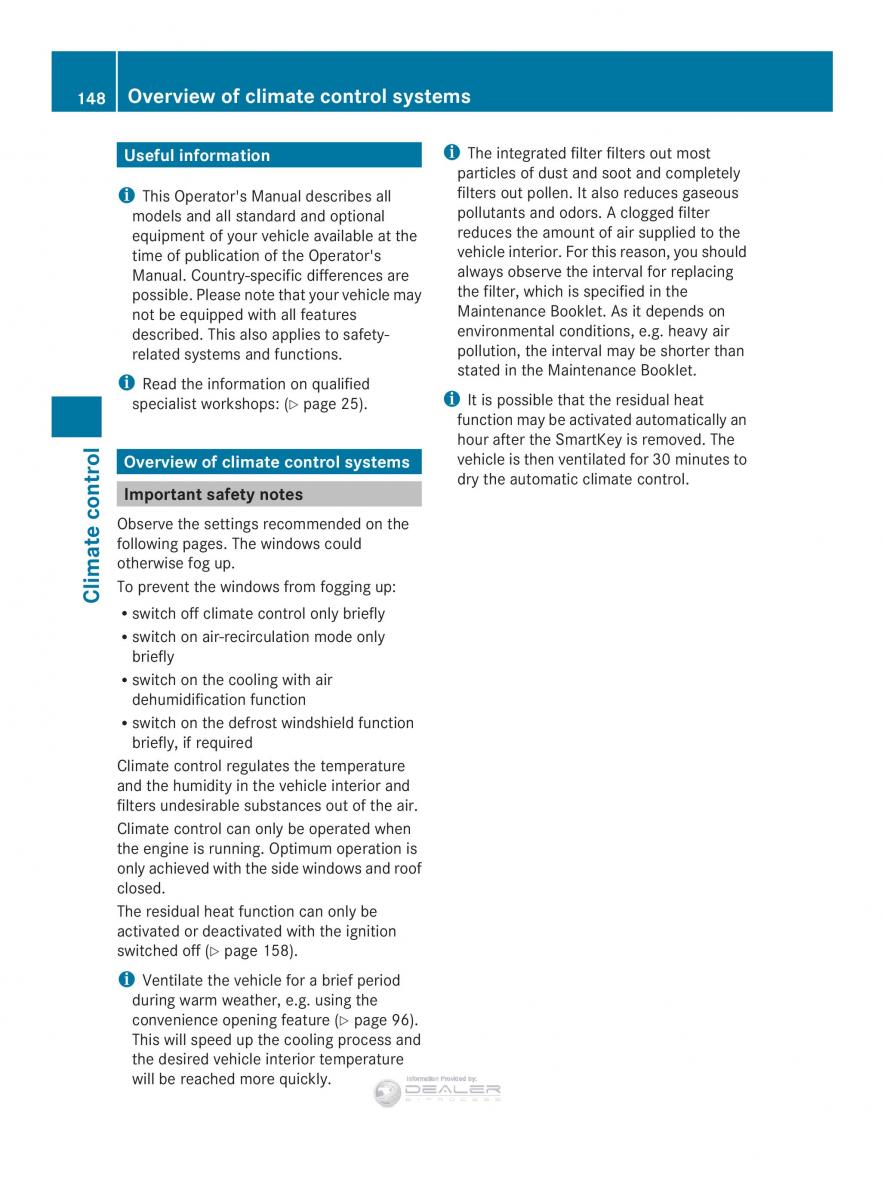 Mercedes Benz E Class W212 2014 owners manual / page 150