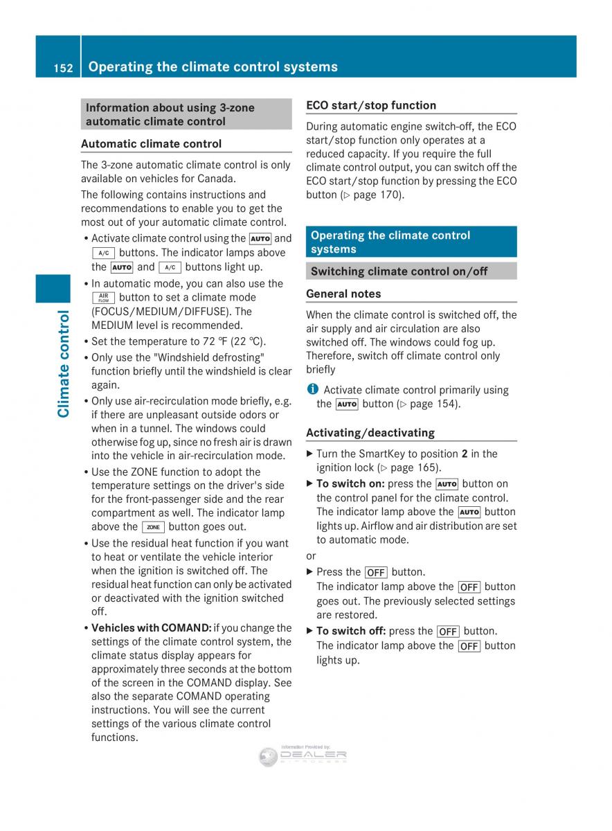 Mercedes Benz E Class W212 2014 owners manual / page 154