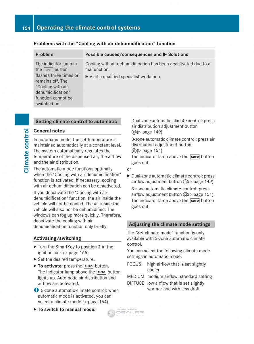 Mercedes Benz E Class W212 2014 owners manual / page 156