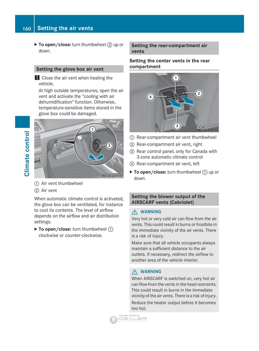 Mercedes Benz E Class W212 2014 owners manual / page 162