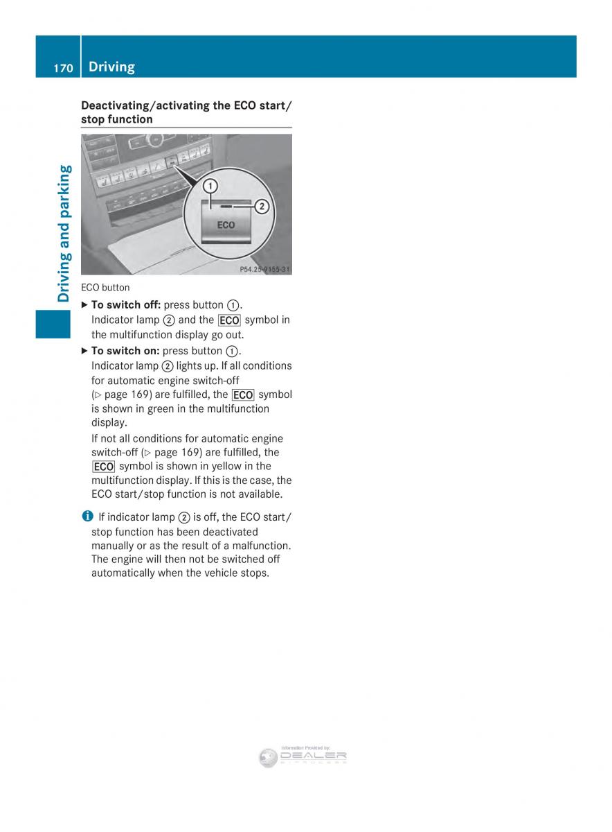 Mercedes Benz E Class W212 2014 owners manual / page 172