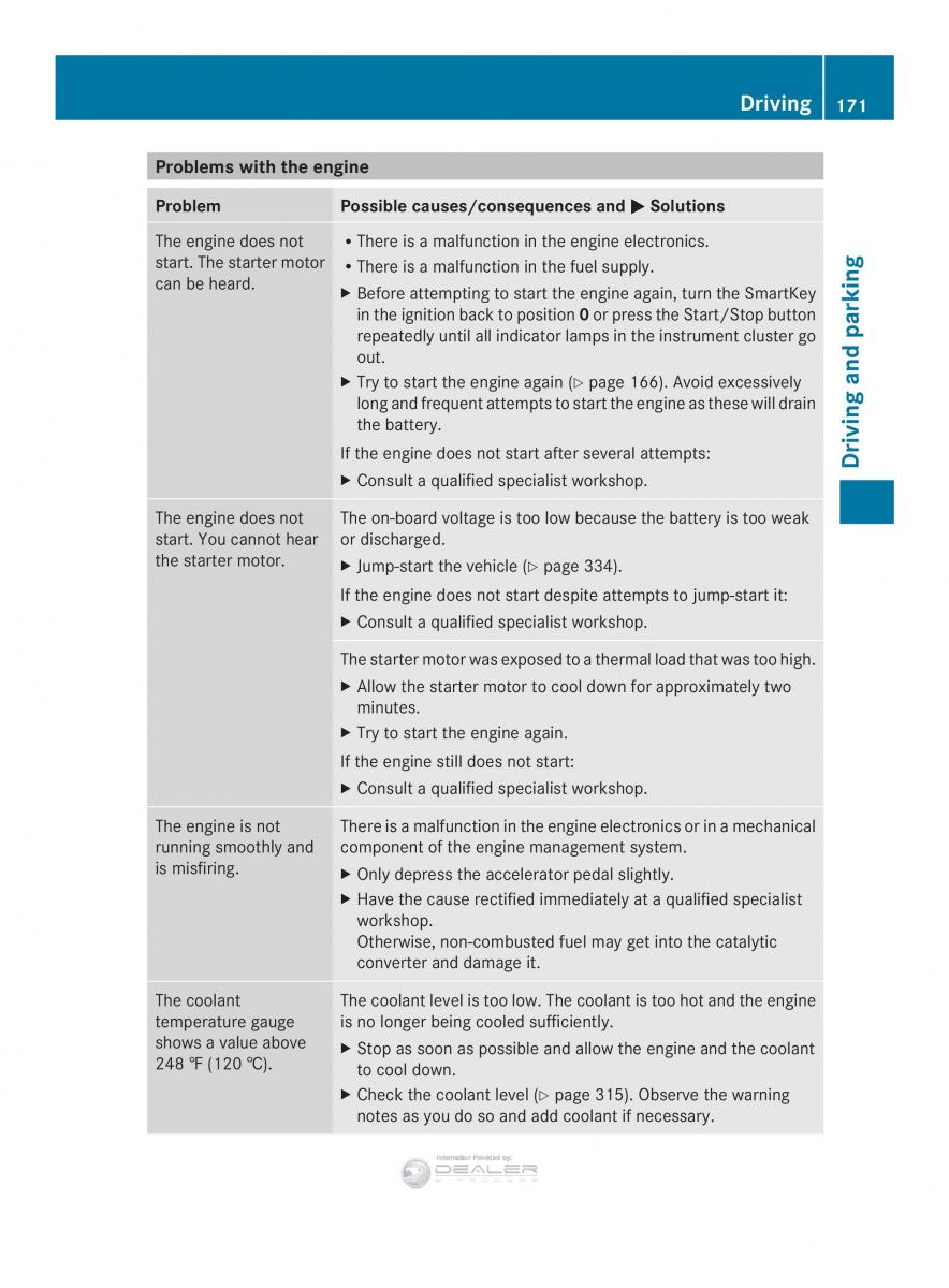 Mercedes Benz E Class W212 2014 owners manual / page 173