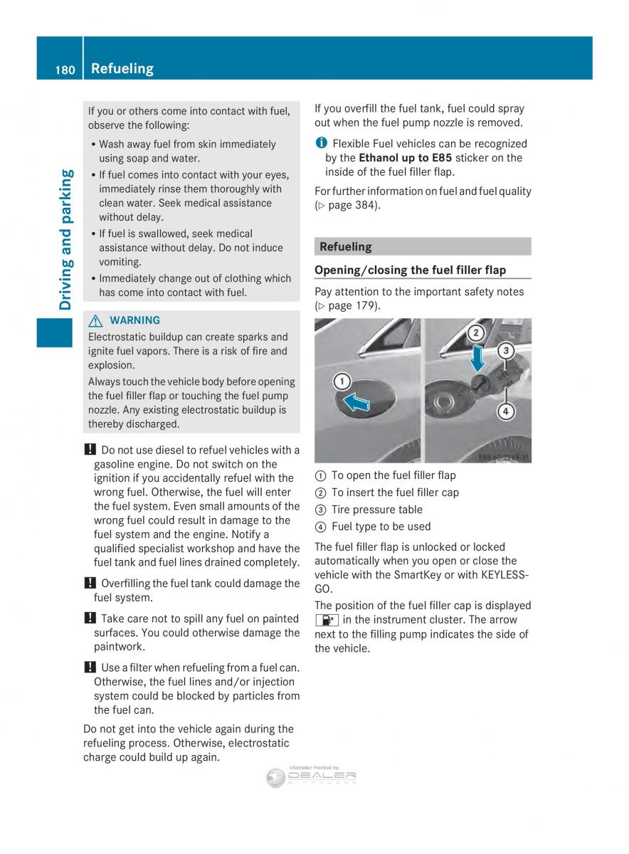 Mercedes Benz E Class W212 2014 owners manual / page 182