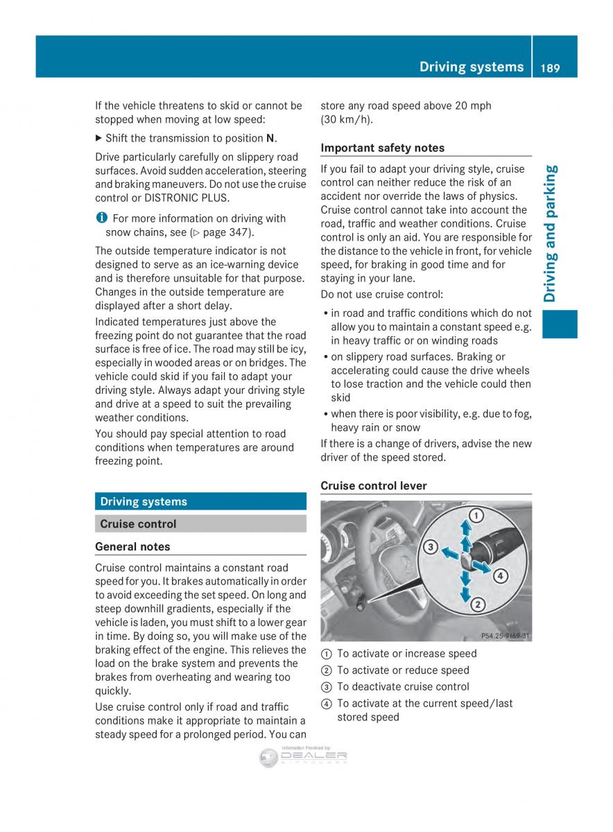 Mercedes Benz E Class W212 2014 owners manual / page 191