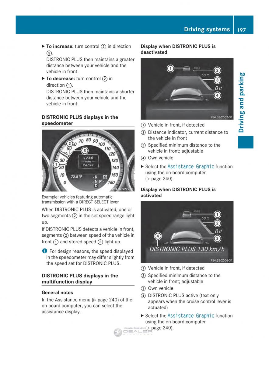 Mercedes Benz E Class W212 2014 owners manual / page 199