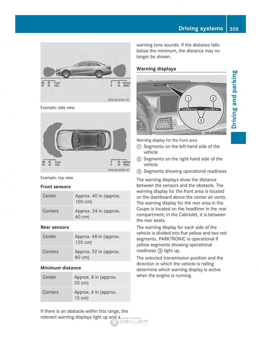 Mercedes Benz E Class W212 2014 owners manual / page 207