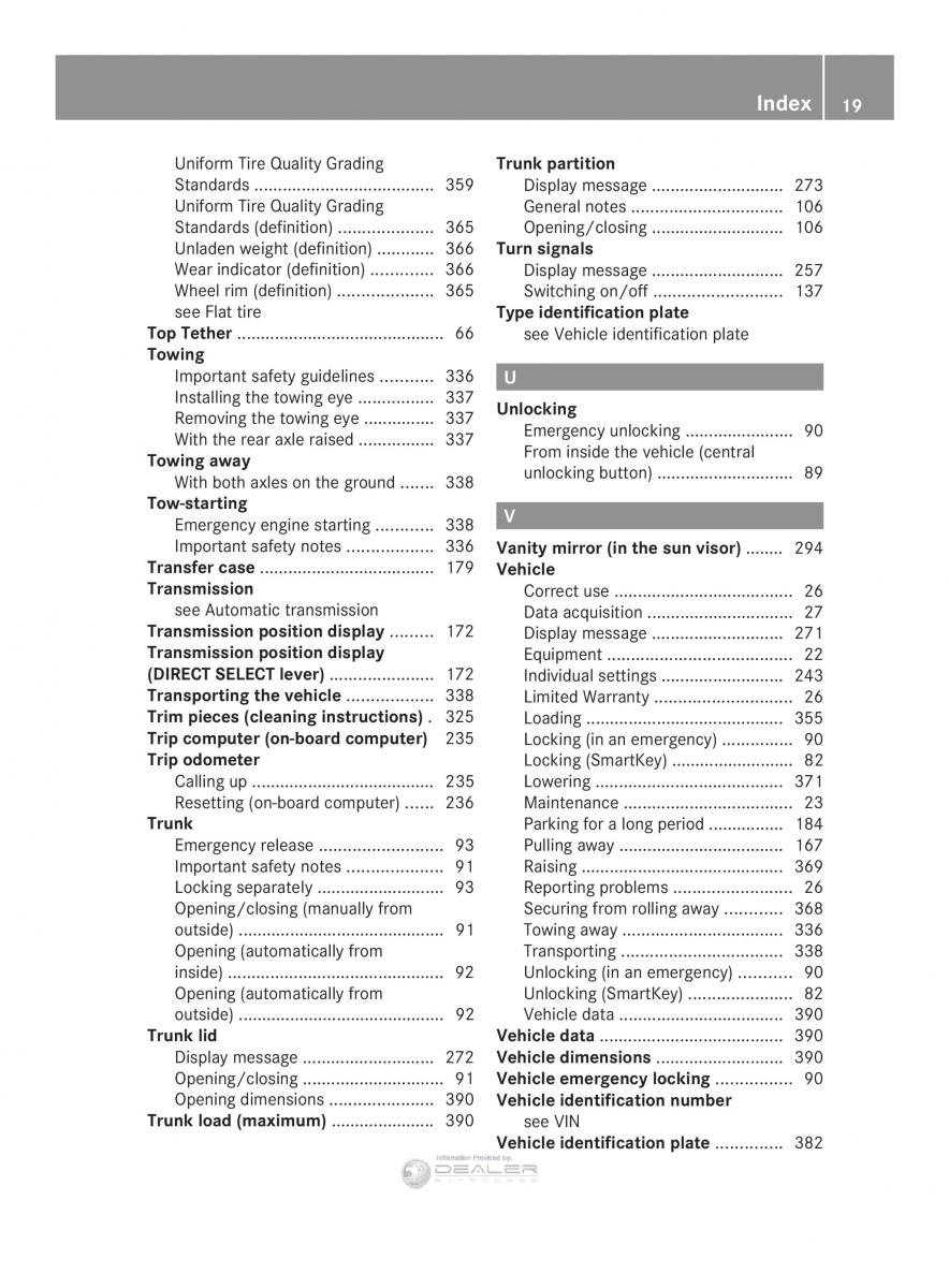 Mercedes Benz E Class W212 2014 owners manual / page 21