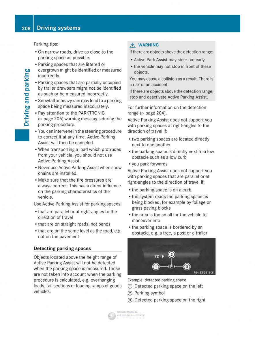 Mercedes Benz E Class W212 2014 owners manual / page 210