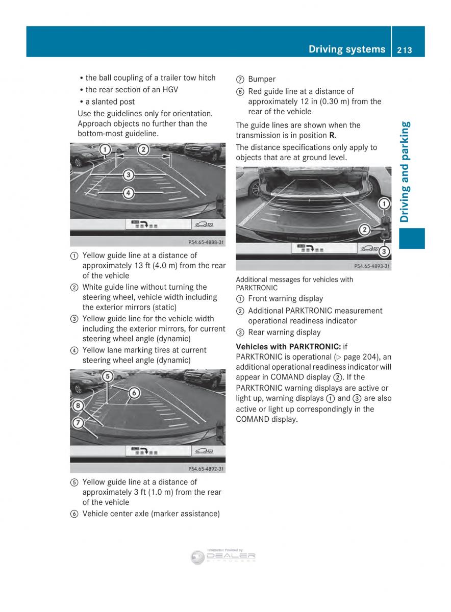 Mercedes Benz E Class W212 2014 owners manual / page 215