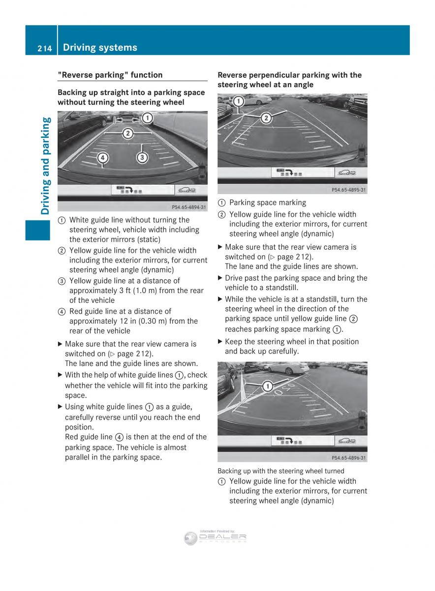 Mercedes Benz E Class W212 2014 owners manual / page 216