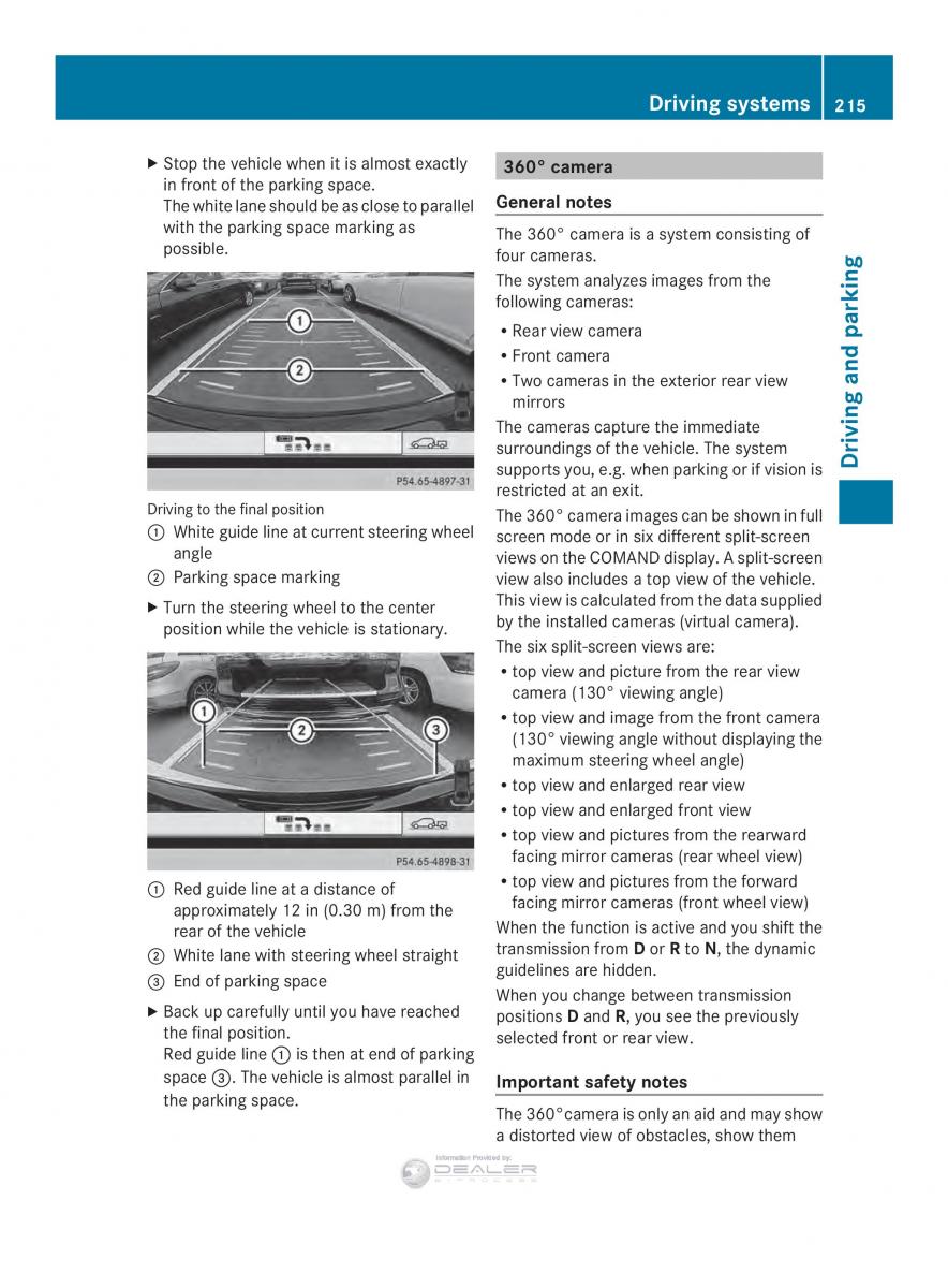 Mercedes Benz E Class W212 2014 owners manual / page 217