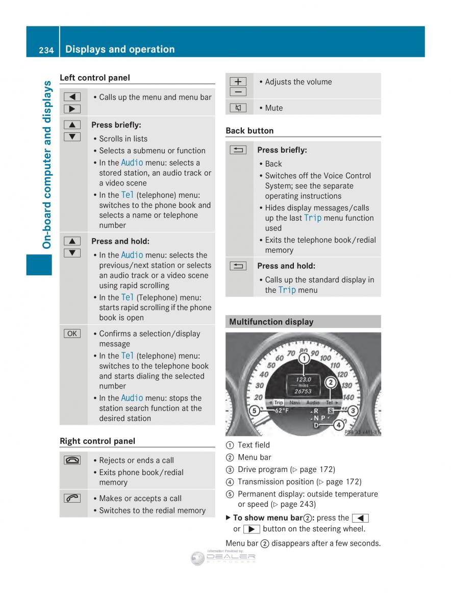 Mercedes Benz E Class W212 2014 owners manual / page 236