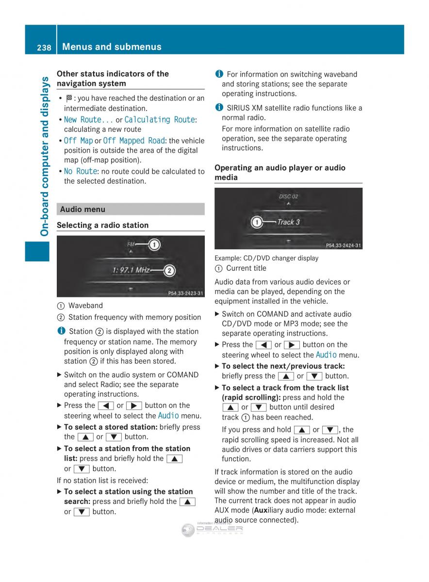 Mercedes Benz E Class W212 2014 owners manual / page 240