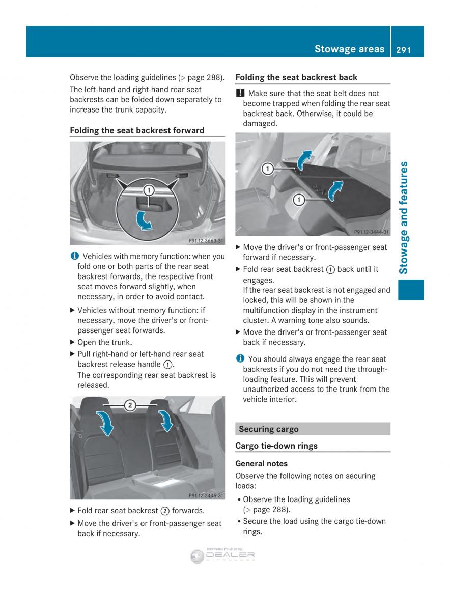 Mercedes Benz E Class W212 2014 owners manual / page 293