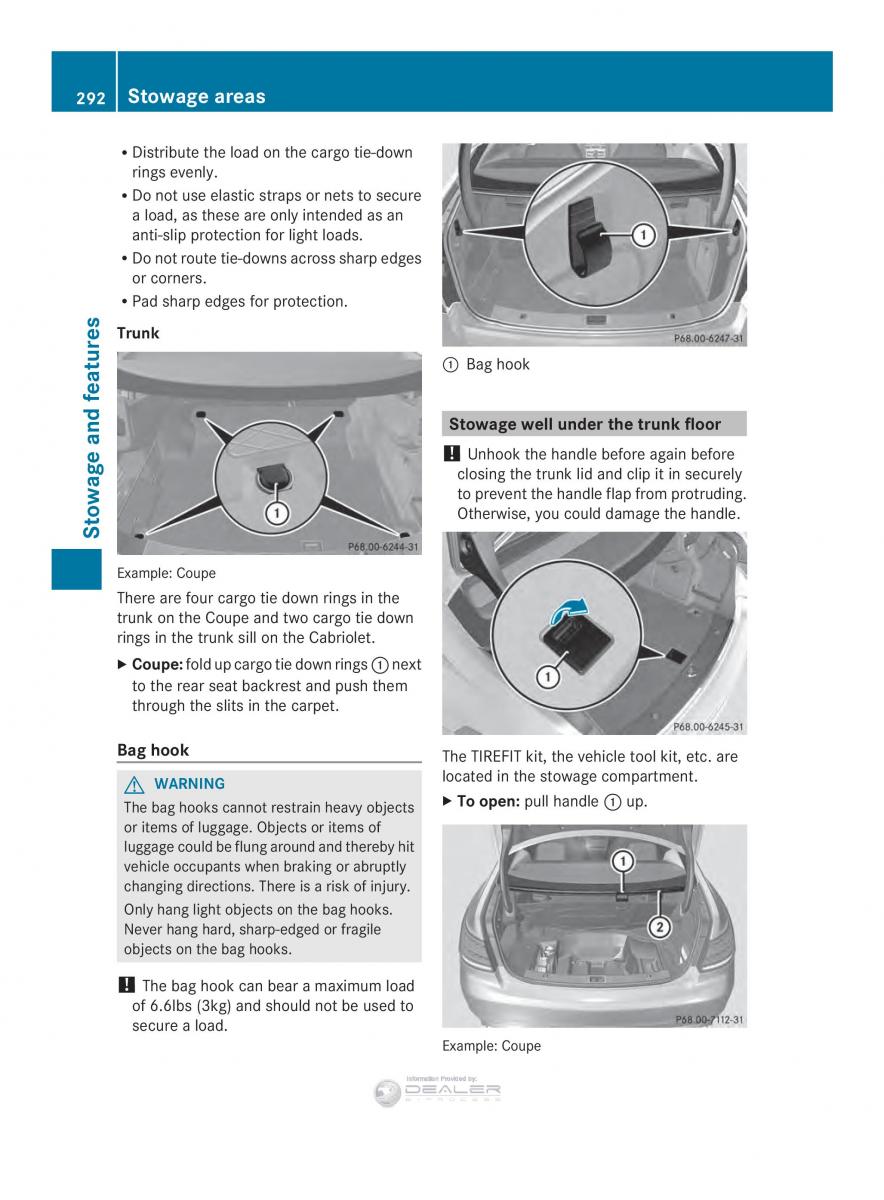 Mercedes Benz E Class W212 2014 owners manual / page 294