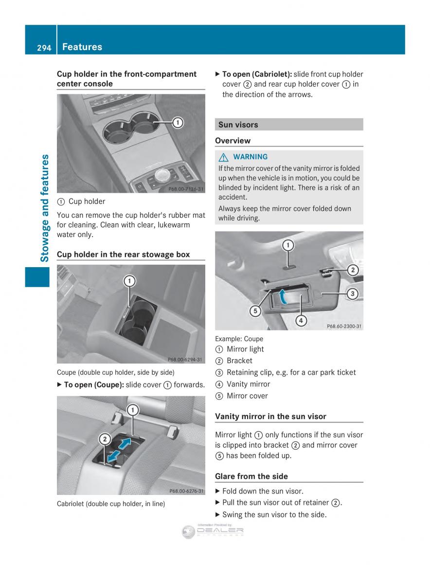 Mercedes Benz E Class W212 2014 owners manual / page 296