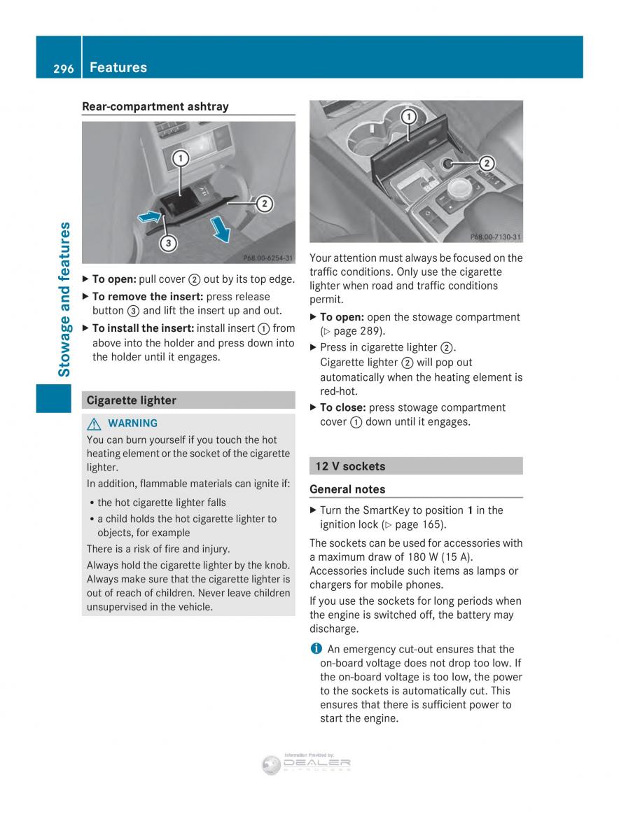 Mercedes Benz E Class W212 2014 owners manual / page 298