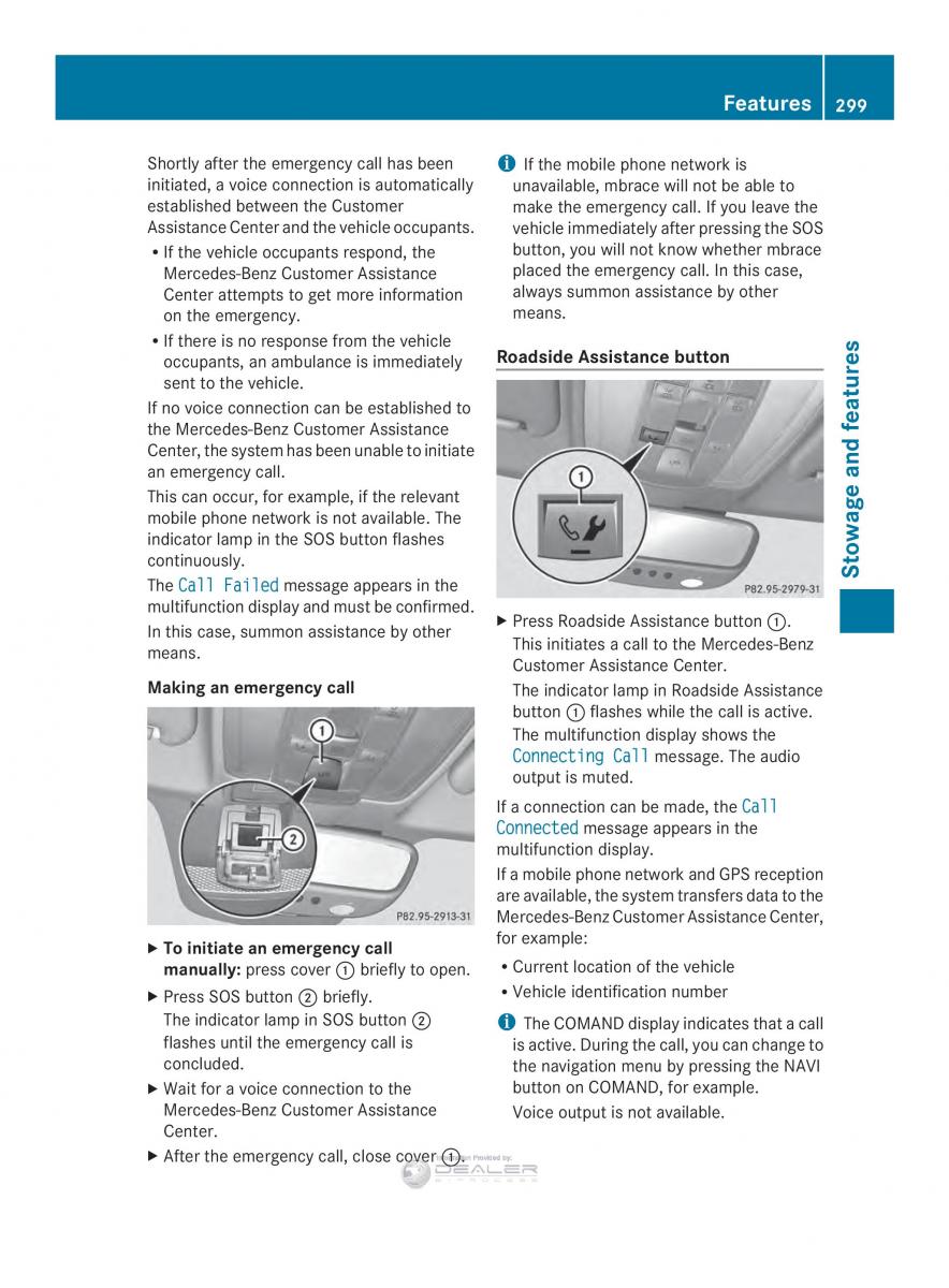 Mercedes Benz E Class W212 2014 owners manual / page 301