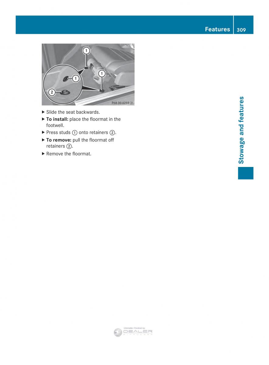 Mercedes Benz E Class W212 2014 owners manual / page 311